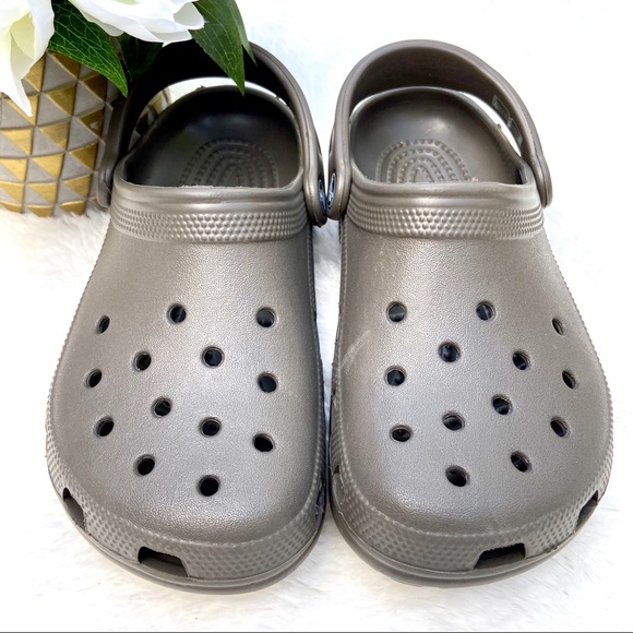 CROCS Shoes - CROCS Unisex Brown Classic Adult Clogs W/ Strap